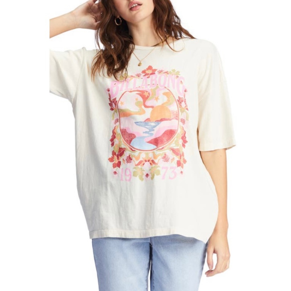 Billabong Golden Coast Oversize Graphic Tee